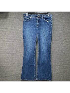 Premium Denim Women's Bootcut Jeans Size 10 Medium Wash Cotton Blend